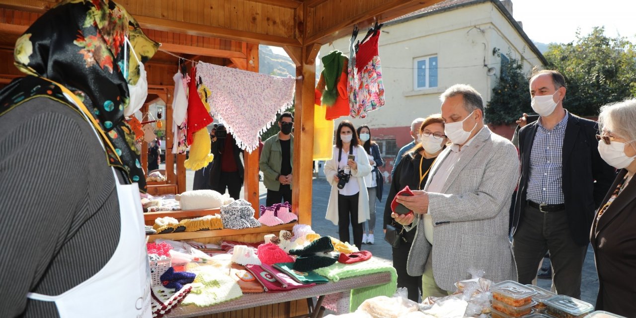 Maharetli ellerin ürettiği ürünler tezgahtaki yerini alacak