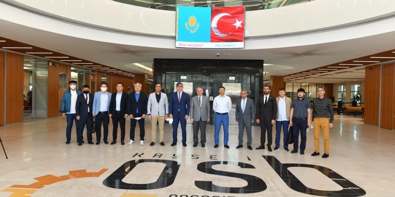 Kazakistan’ın Türkiye Büyükelçisi başkanlığındaki heyet Kayseri OSB’yi ziyaret etti