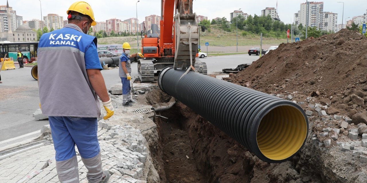 Talas’ta yağmur suyu hatları güçlendiriliyor