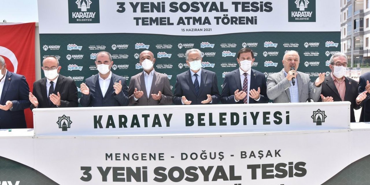 Karatay Belediyesi ilçeye 3 yeni sosyal tesis daha kazandırıyor