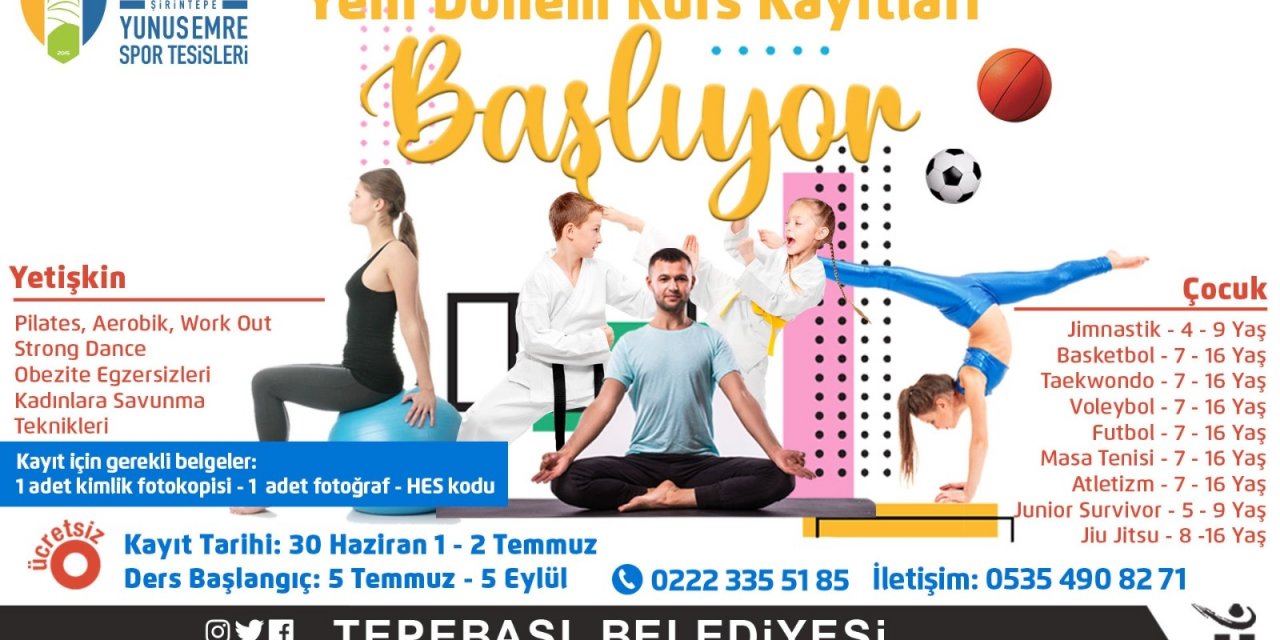 Yunus Emre’de yeni dönem kurs kayıtları başladı