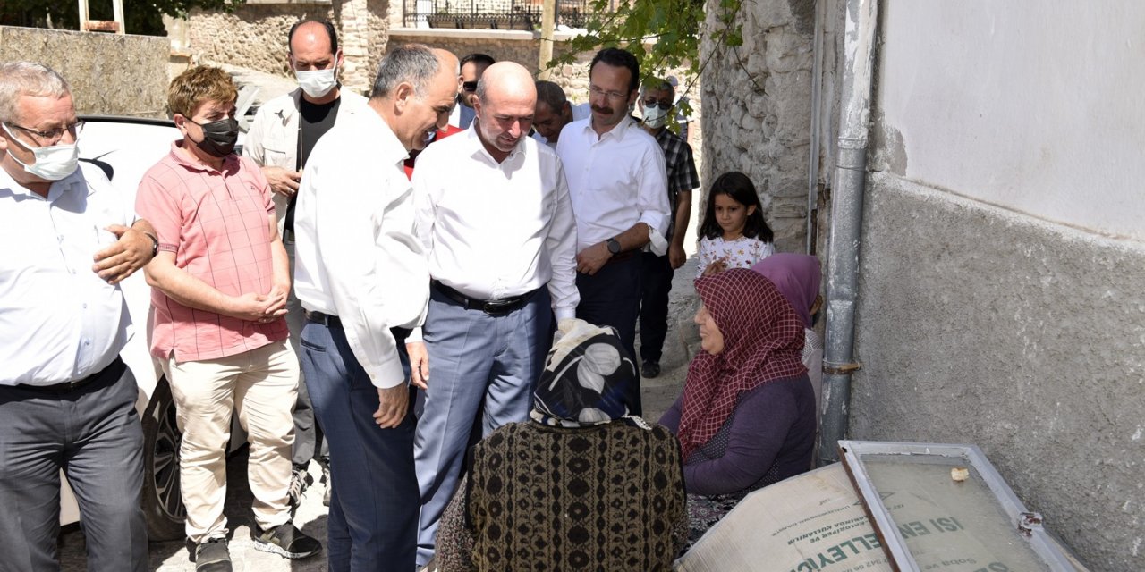 Vali Özkan Ve Başkan Pekyatırmacı Sille’de incelemelerde bulundu