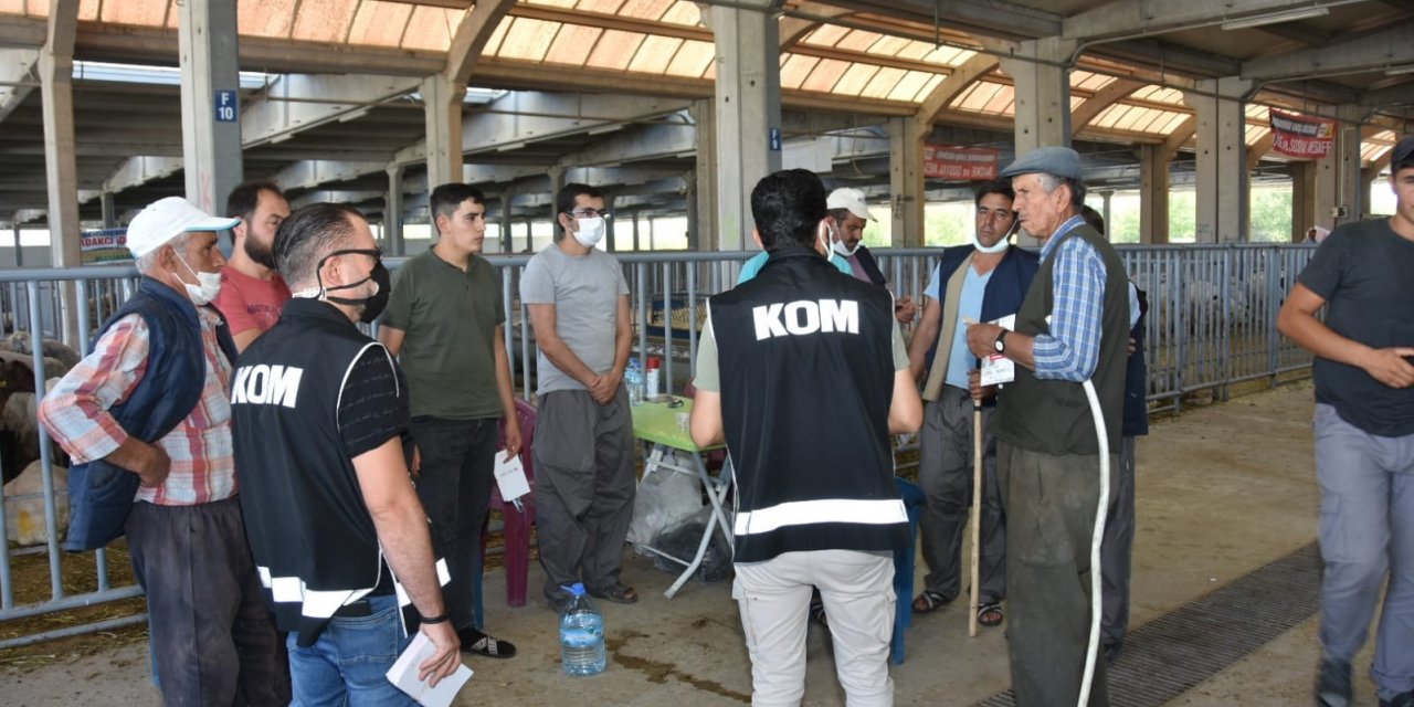 Konya’da polisten kurban pazarında sahte para uyarısı