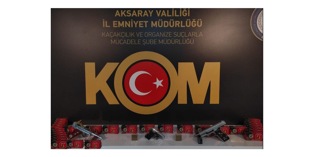 Aksaray’da kaçak silah operasyonu