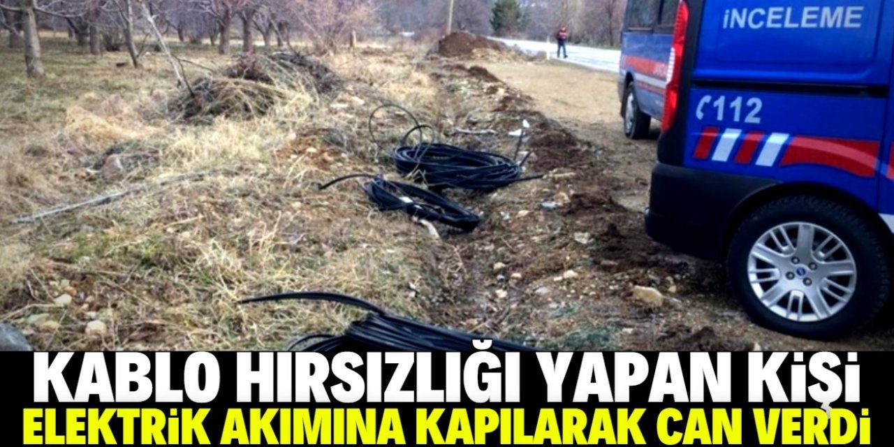 Karapınar'da kablo hırsızlığı yapan kişi elektrik akımına kapılarak yaşamını yitirdi