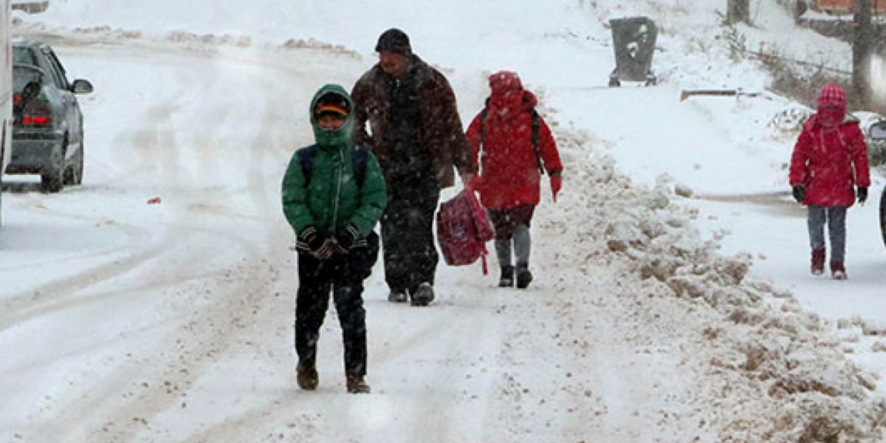 Konya'da okullar tatil edildi