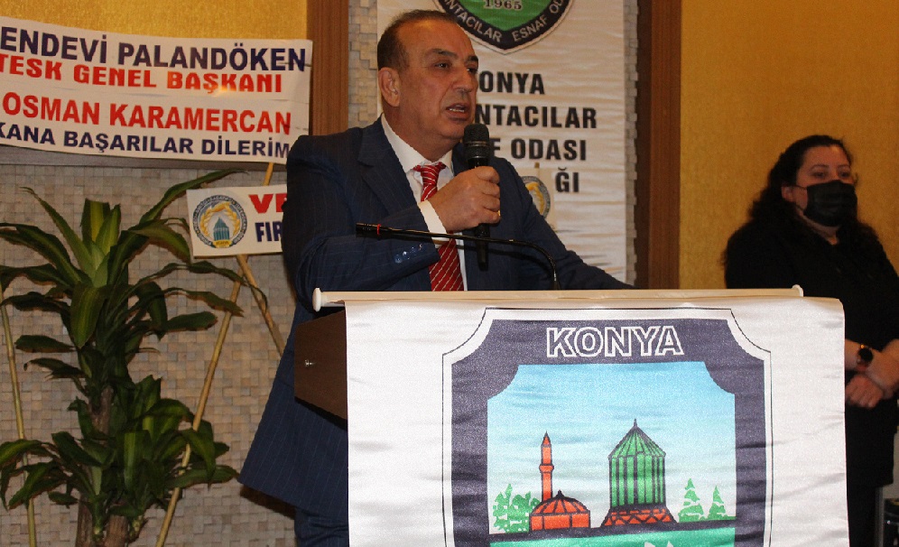 Konya Lokantacılar Esnaf Odası’nda Ali Osman Karamercan güven tazeledi