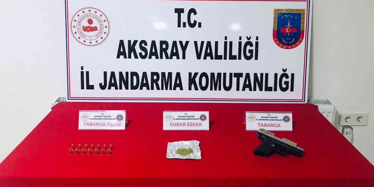 Jandarma'nın operasyonunda uyuşturucu ve silah ele geçirildi