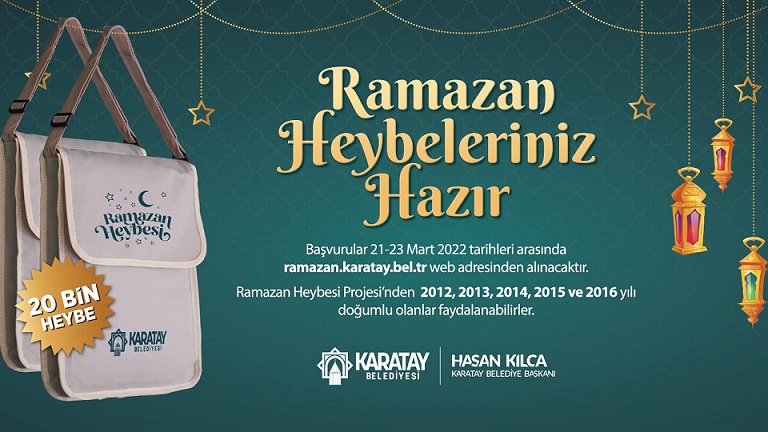 Karatay Belediyesi'nden çocuklara ramazan heybesi