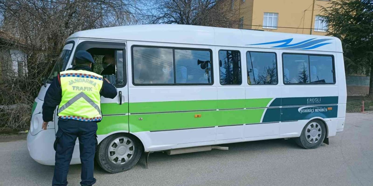 Ereğli’de sivil jandarma trafik timleri görev başında