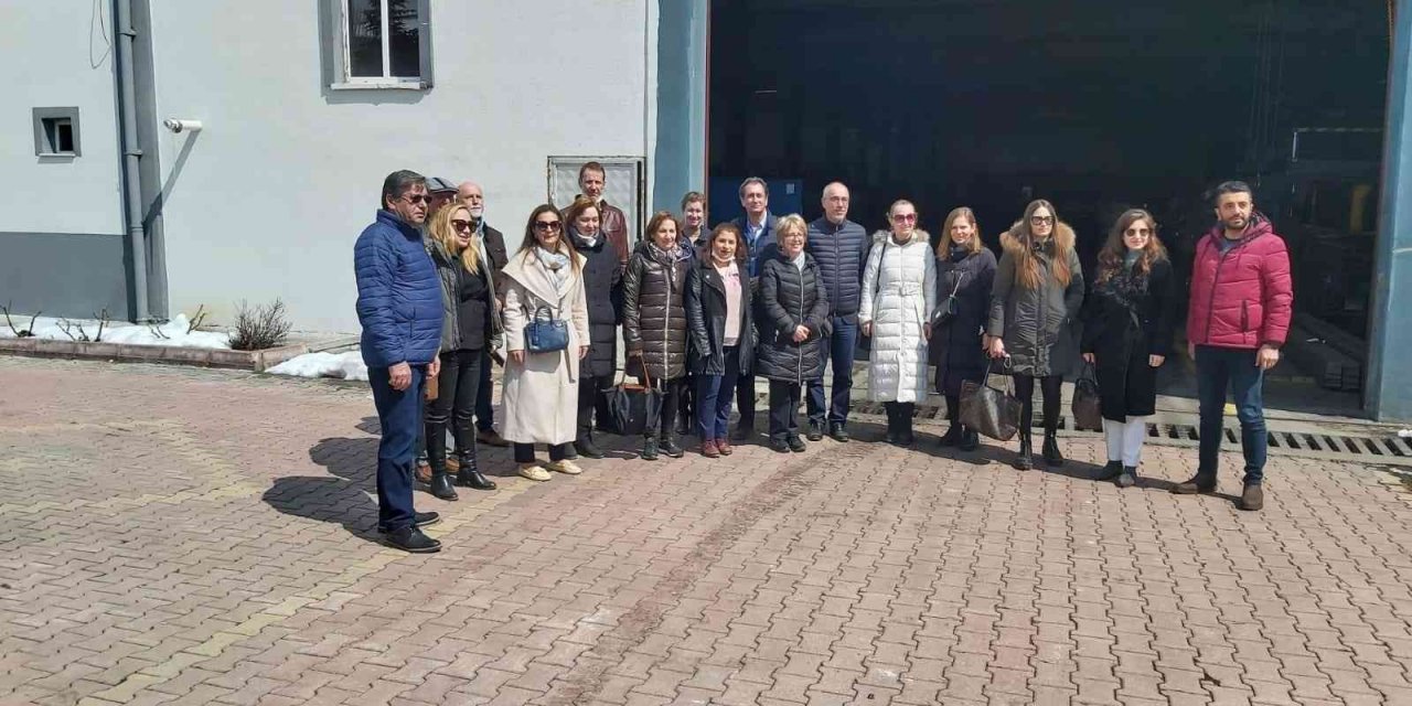 Avrupalı iş adamları Nevşehir’deki firmalarda incelemelerde bulundu