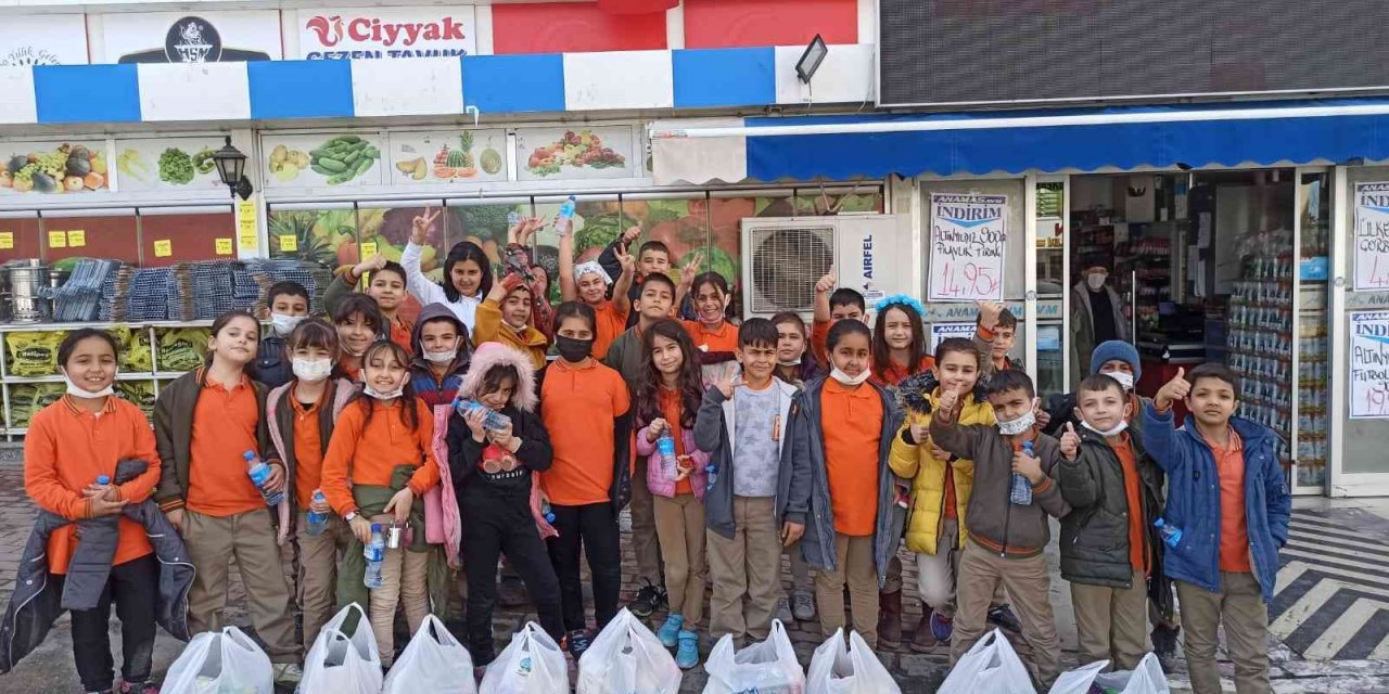 Konya’da ilkokul öğrencilerinden anlamlı yardım kampanyası