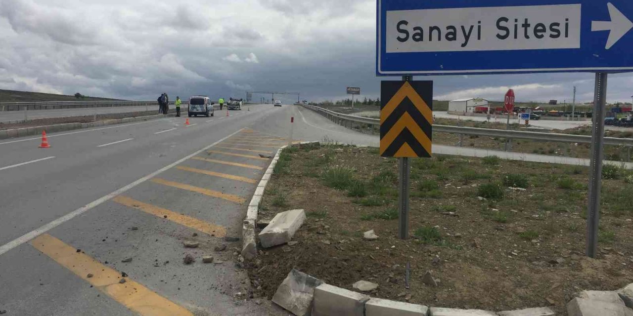 Konya’da otomobil takla attı: 1 yaralı