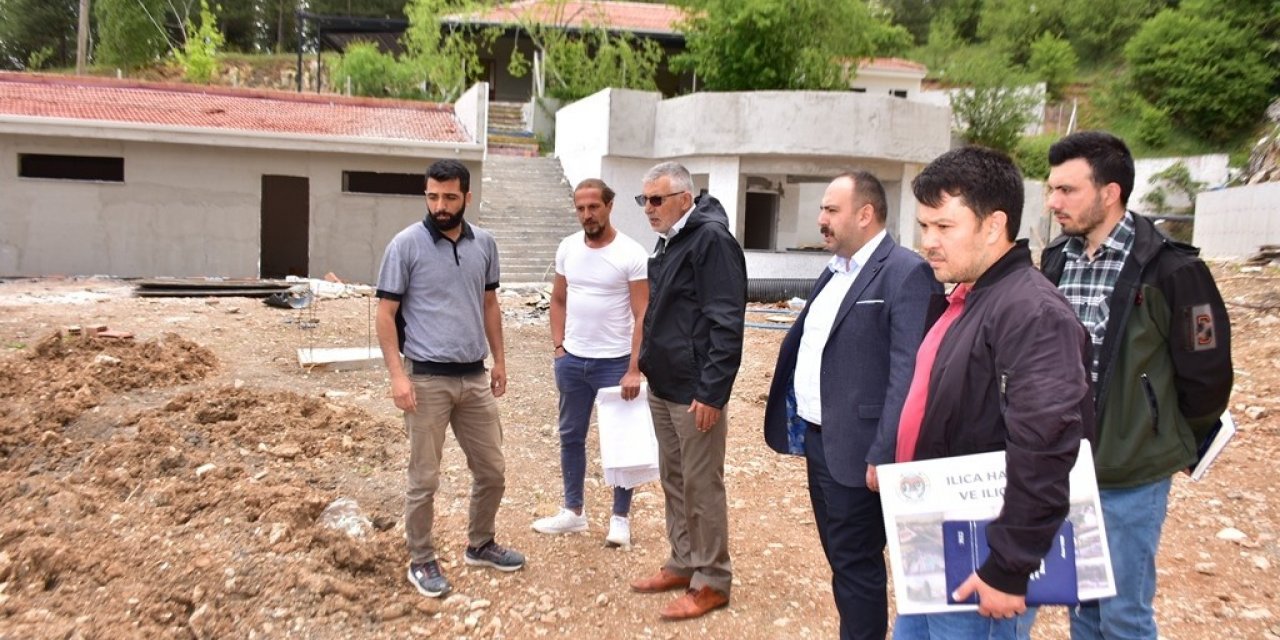 İnönü Yukarı Ilıca Havuz ve Ilıca Park Piknik Alanında sona yaklaşıldı