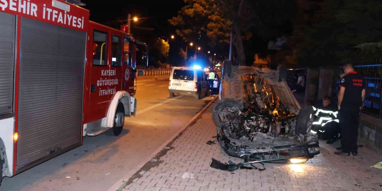 Makas atacaktı, takla attı