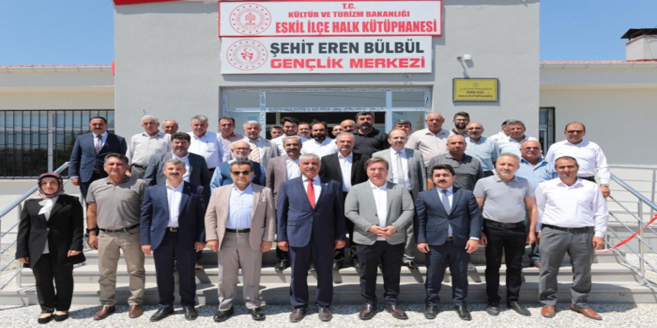 Vali Aydoğdu'nun da katılımıyla Eskil'de açılışlar gerçekleşti