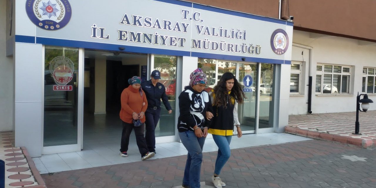 Aksaray’da inşaattan hırsızlık yapan 2 kadın yakalandı