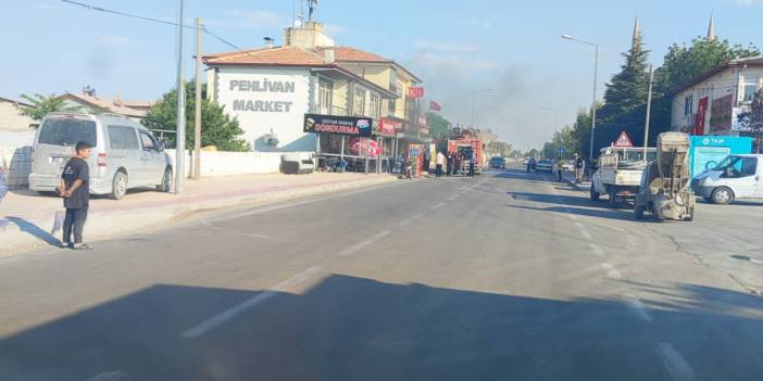 Eşmekaya'da Markette yangın paniği