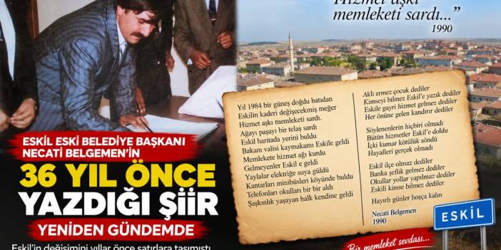 Necati Belgemen’in 36 Yıl Önce Yazdığı Şiir!